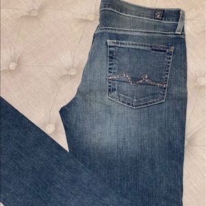 7 for all Mankind Roxanne with Rhinestones size 29